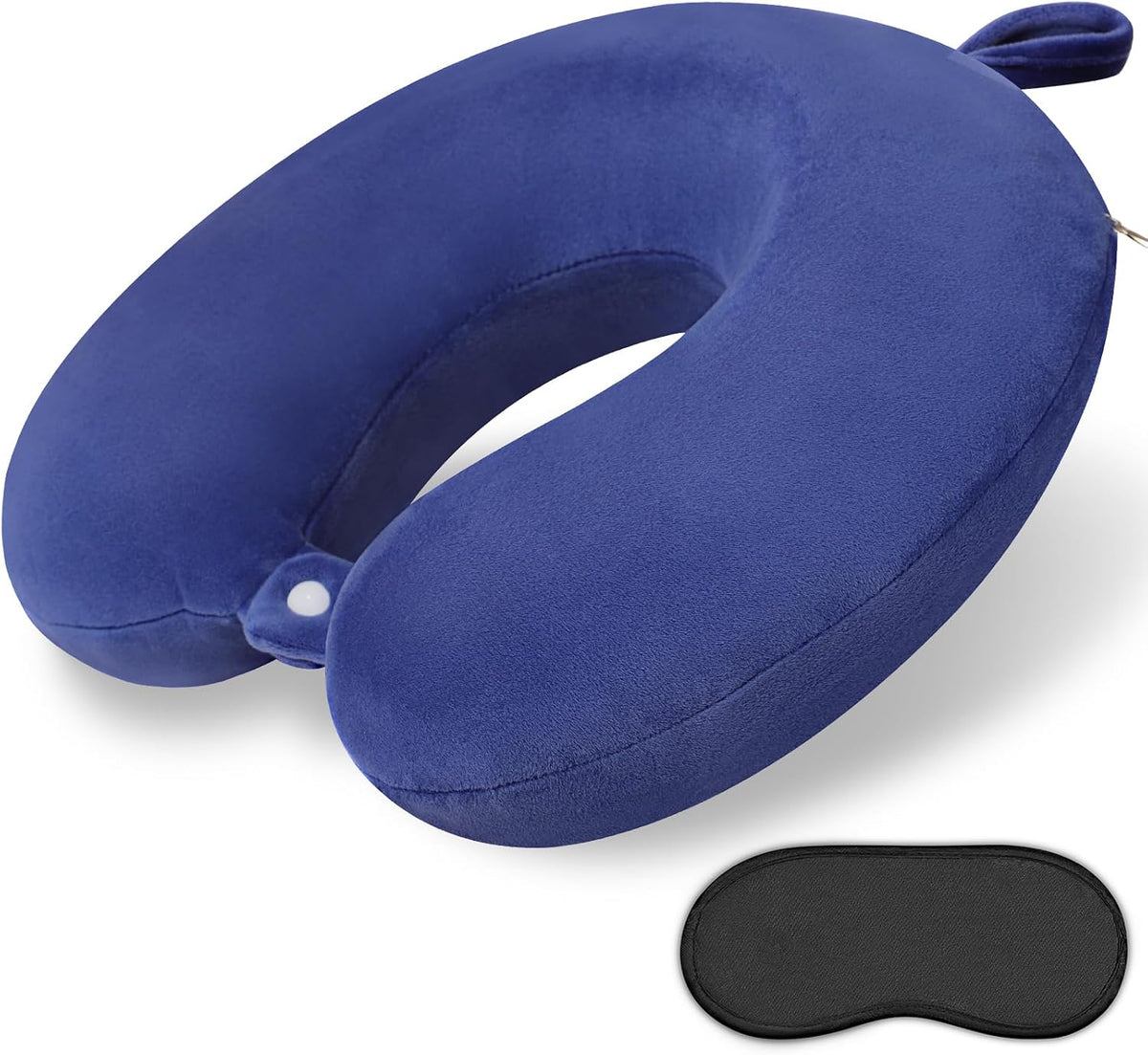 Travel Neck Pillow Memory Foam Airplane Pillows, Black