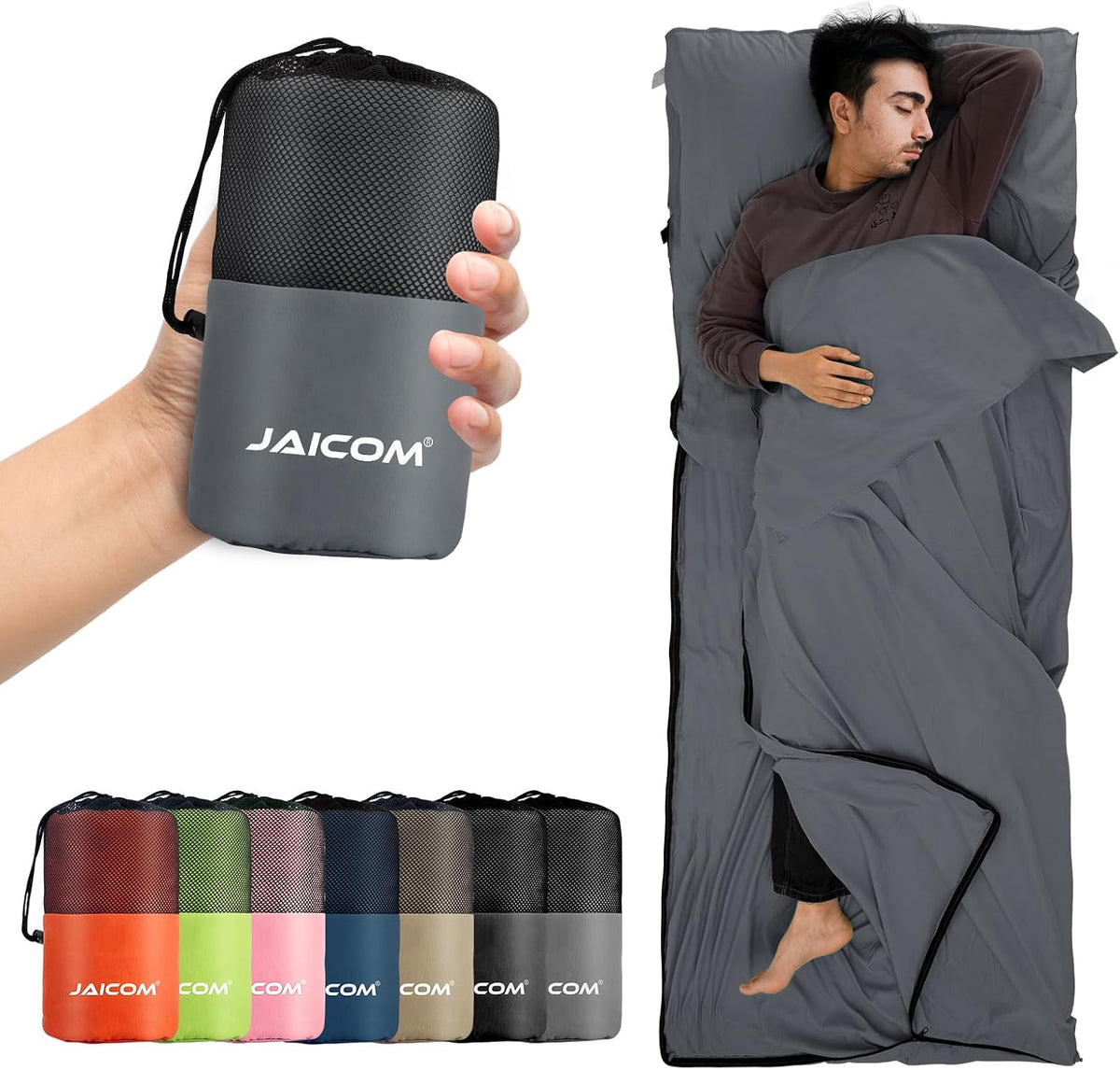 Sleeping Bag Liner, Ultralight Travel Sheets, Soft & Portable