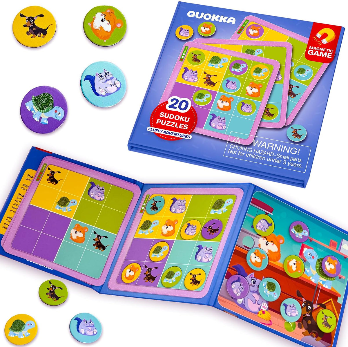 Toddler Magnetic Puzzles for 3 4 Year Olds - Travel Games for Kids 3-5
