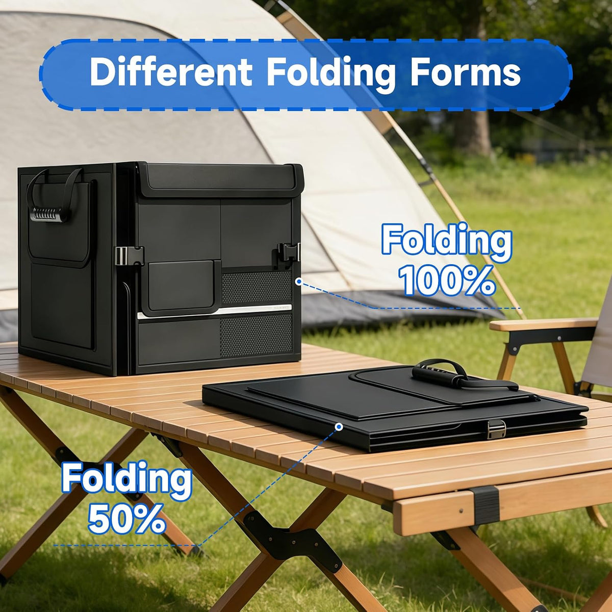 Car Boot Organiser, Foldable Multi Compartment Car Accessories