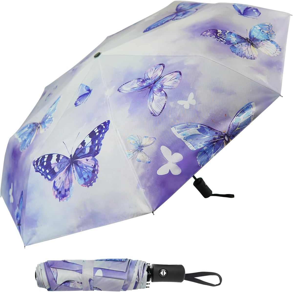 Travel Umbrella Windproof Automatic Unbreakable UV Protection