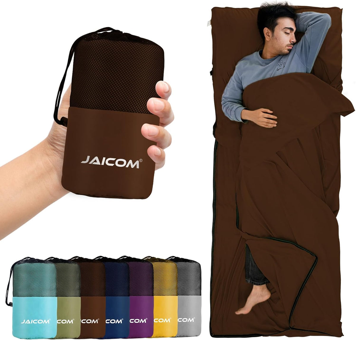 Sleeping Bag Liner, Ultralight Travel Sheets, Soft & Portable