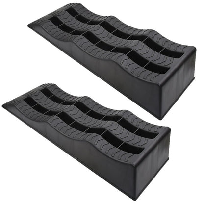2Pcs 3Step Motorhome Caravan Levelling Ramps Level up Blocks 5T Heavy Duty RV Camper