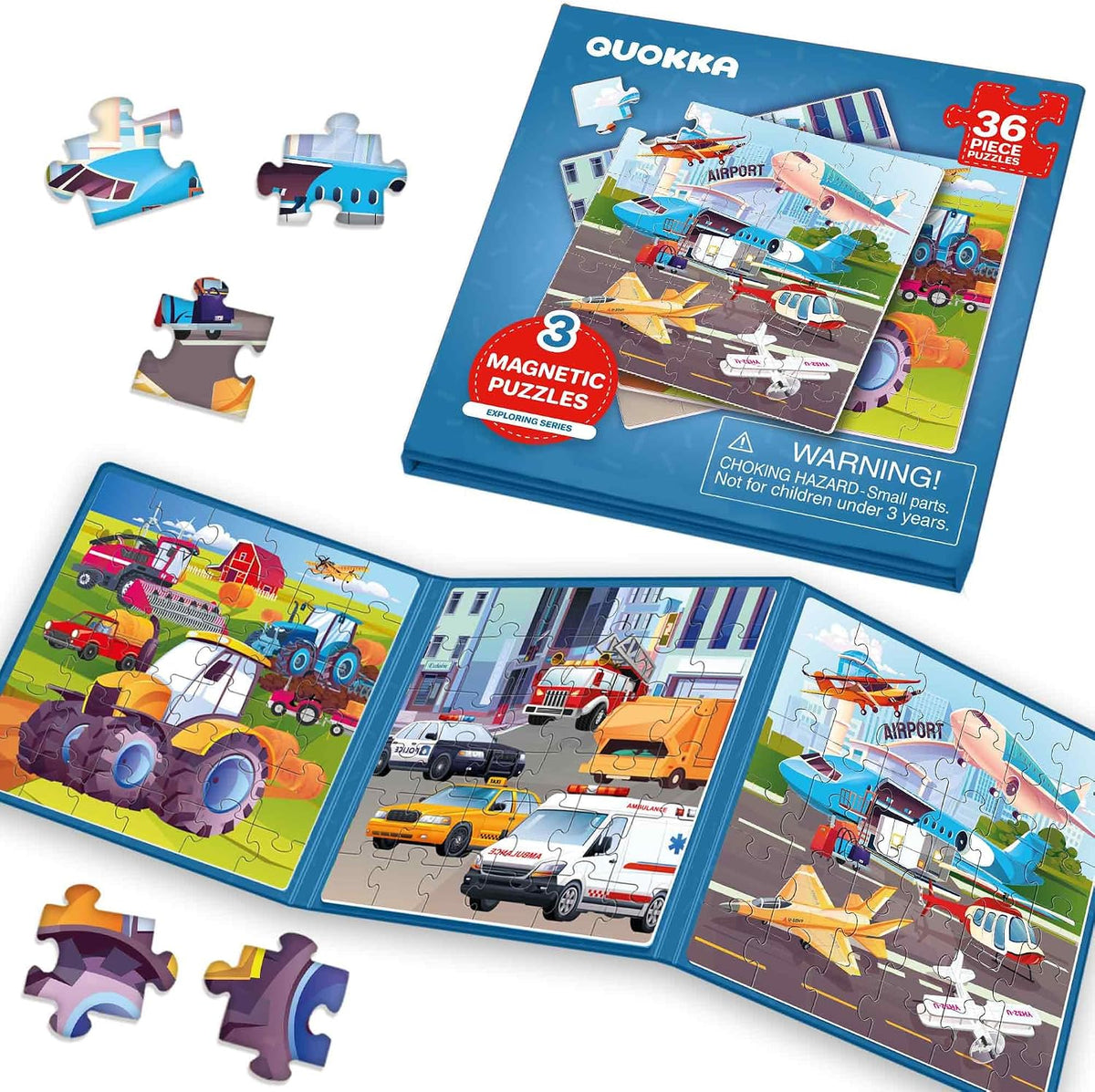 Toddler Magnetic Puzzles for 3 4 Year Olds - Travel Games for Kids 3-5