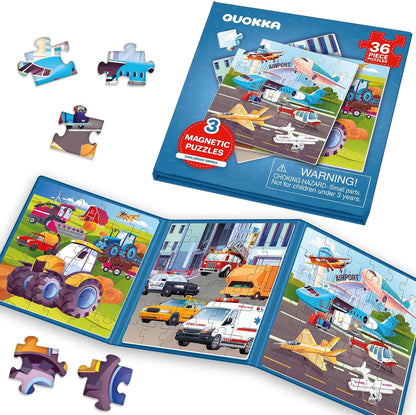 Toddler Magnetic Puzzles for 3 4 Year Olds - Travel Games for Kids 3-5