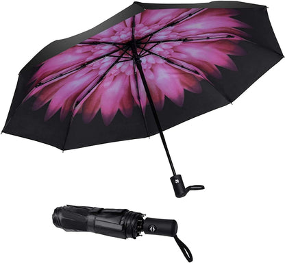 Travel Umbrella Windproof Automatic Unbreakable UV Protection