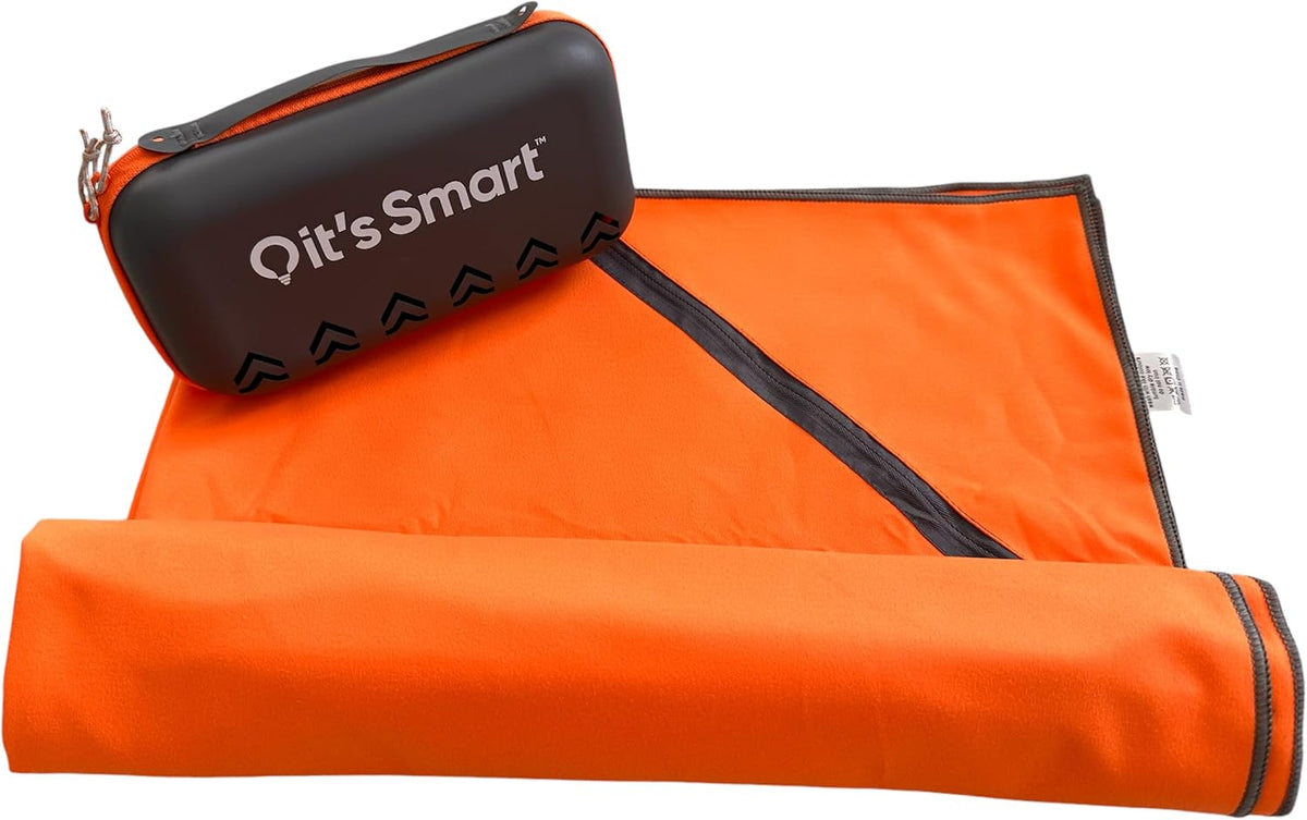 Microfibre Travel Towel Camping Towel, Swimming, Beach, Quick Dry & Super Compact - Great for Festivals, Beach, Wild Swimming, Sports, Gym, Yoga and Hiking (Small) 80Cm X 40Cm