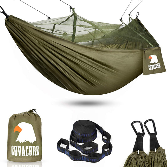 Camping Hammock with Mosquito Net, Ultralight 210T Nylon 102×51’’