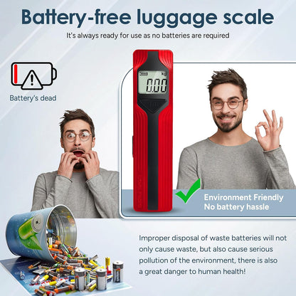 Battery-Free Luggage Scale, Suitcase Weighing Scales